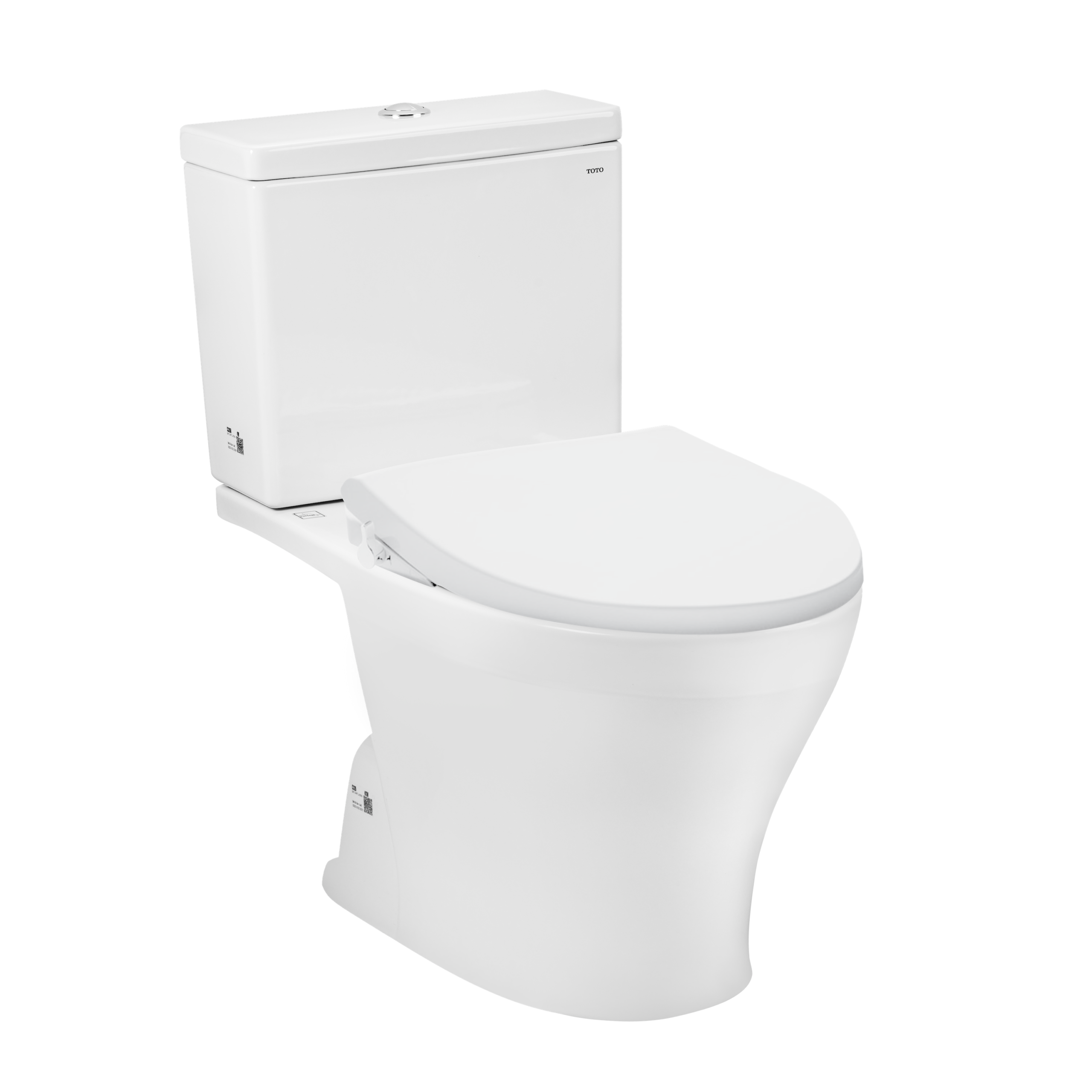 Bàn cầu hai khối, nắp đóng êm kèm vòi rửa nước lạnh TOTO CS326DE4#XW - Ảnh 2