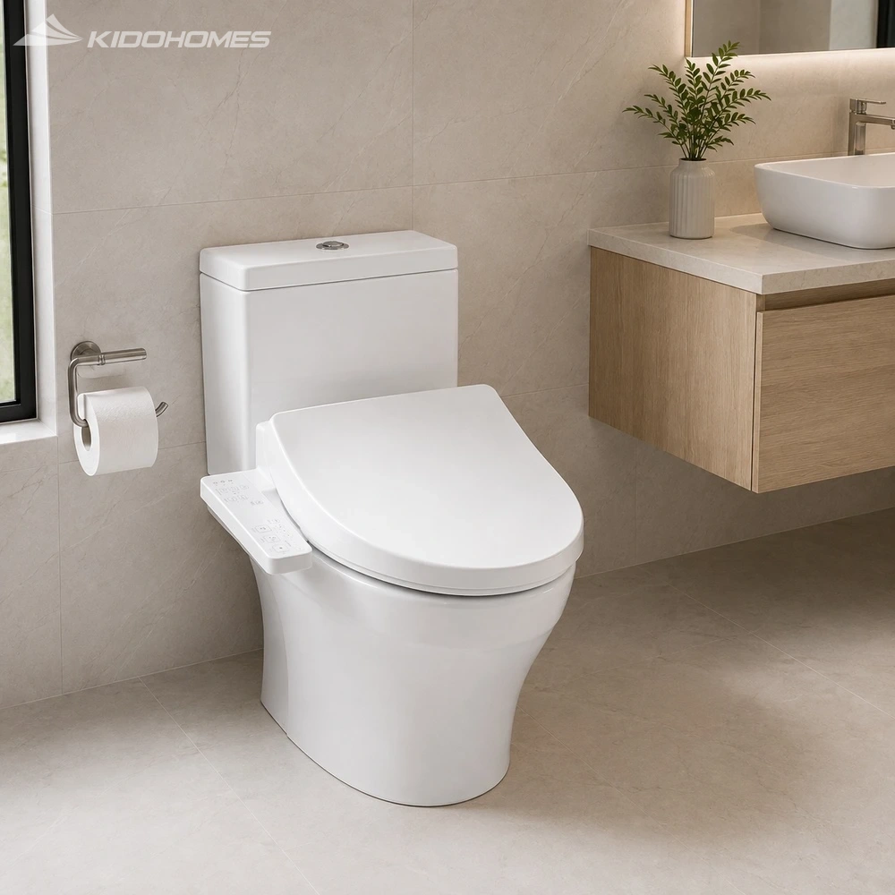 Bồn cầu TOTO CS326DW26#XW là mẫu bàn cầu 2 khối kết hợp nắp rửa điện tử WASHLET S1 TCF23661GAA