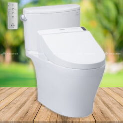 Bồn cầu TOTO CS767W6 - 1 khối, nắp điện tử