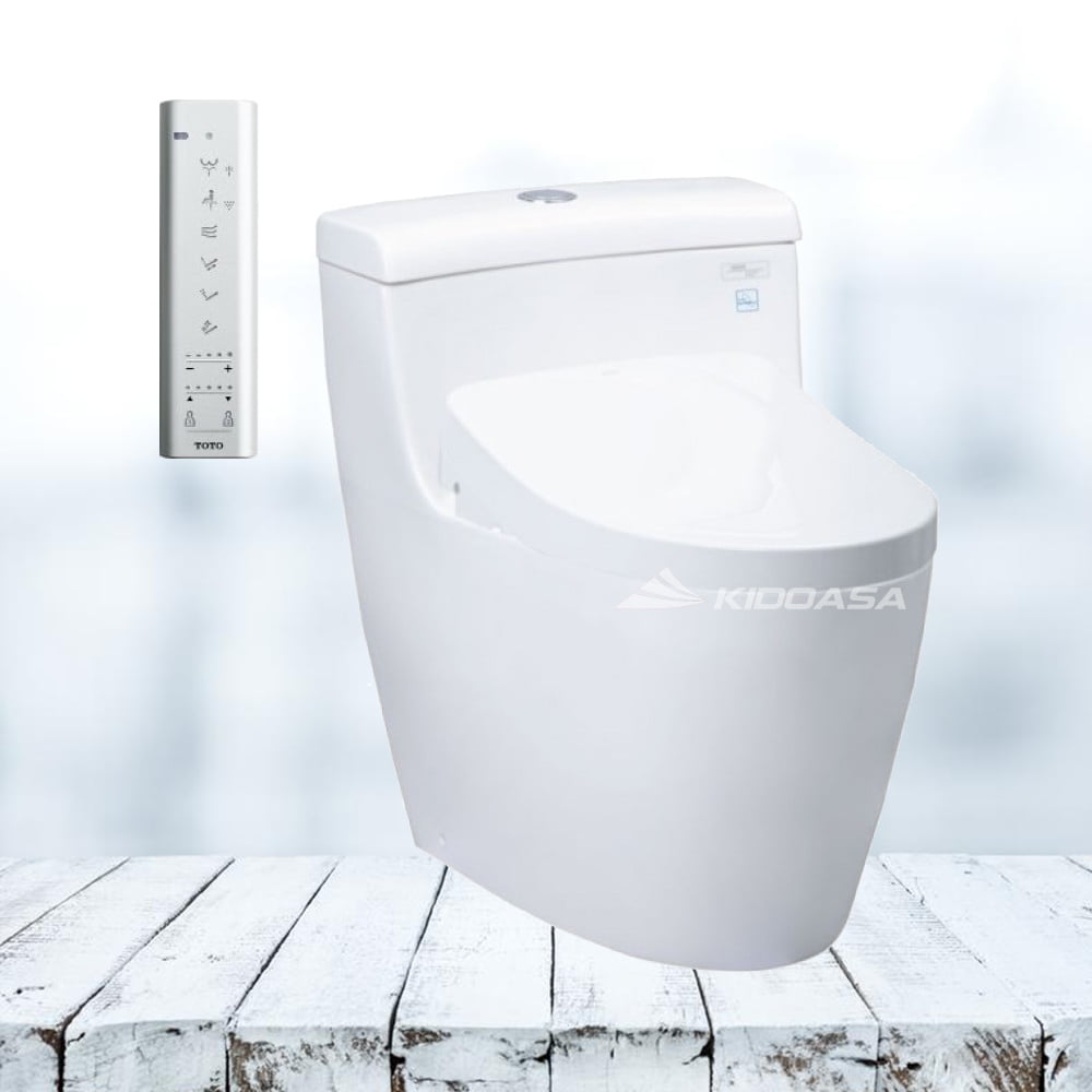 Bồn cầu 1 khối TOTO MS636CDRW12#XW – Nắp điện tử