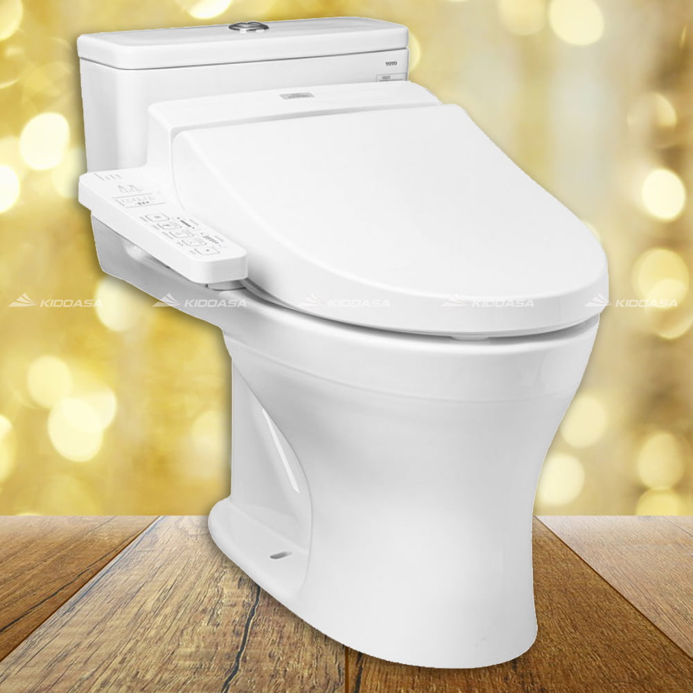 Bồn cầu 1 khối TOTO MS855DW7 – Nắp rửa điện tử