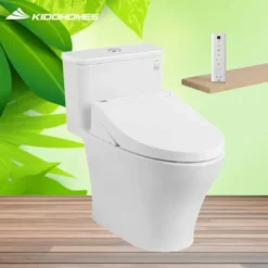 Bàn cầu một khối TOTO MS857DW6 kết hợp nắp rửa điện tử WASHLET C5 TCF24410AAA (220V)