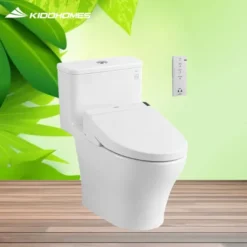 Bàn cầu một khối TOTO MS857DW6 kết hợp nắp rửa điện tử WASHLET TCF6531Z#NW1 (220V)