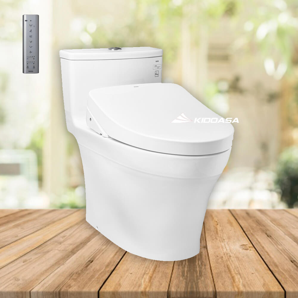 Bồn cầu 1 khối Toto MS885DW11#XW – Nắp điện tử - Ảnh 3
