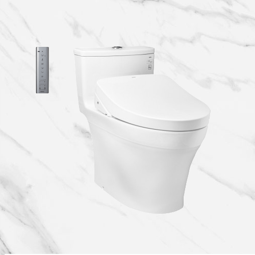 Bồn cầu 1 khối Toto MS885DW11#XW – Nắp điện tử