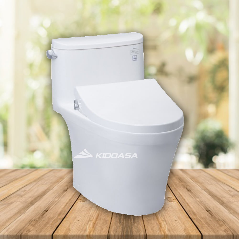 Bồn cầu 1 khối TOTO MS887RE2#XW – Nắp rửa lạnh