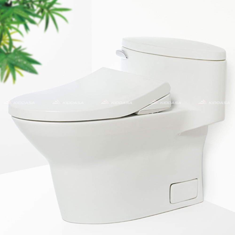 Bồn cầu 1 khối TOTO MS904E4#XW Nắp rửa cơ Ecowasher