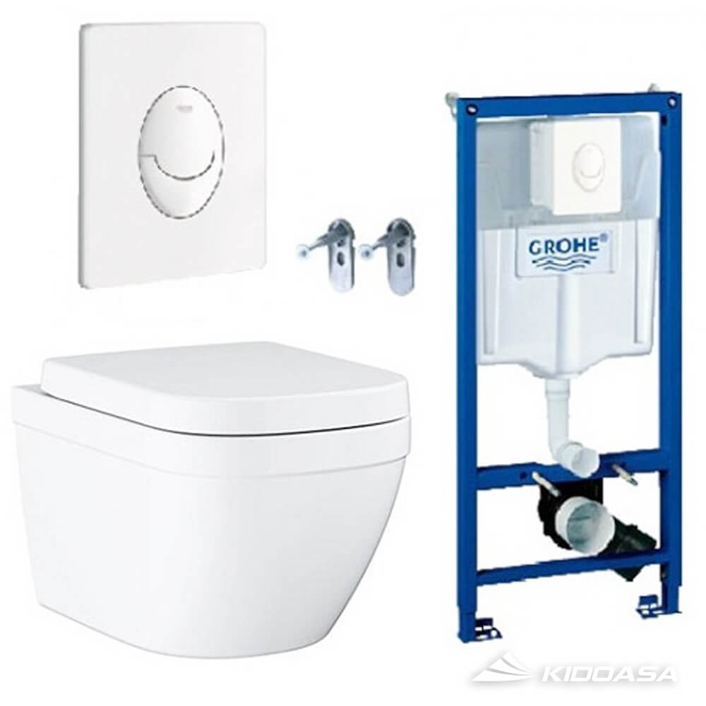Bộ bồn cầu treo tường GROHE Eurosmart 39205000/38722001 - Ảnh 2