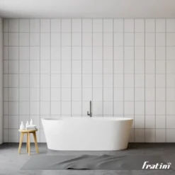 Bồn tắm Fratini Milano 39080101WH đặt sàn độc lập