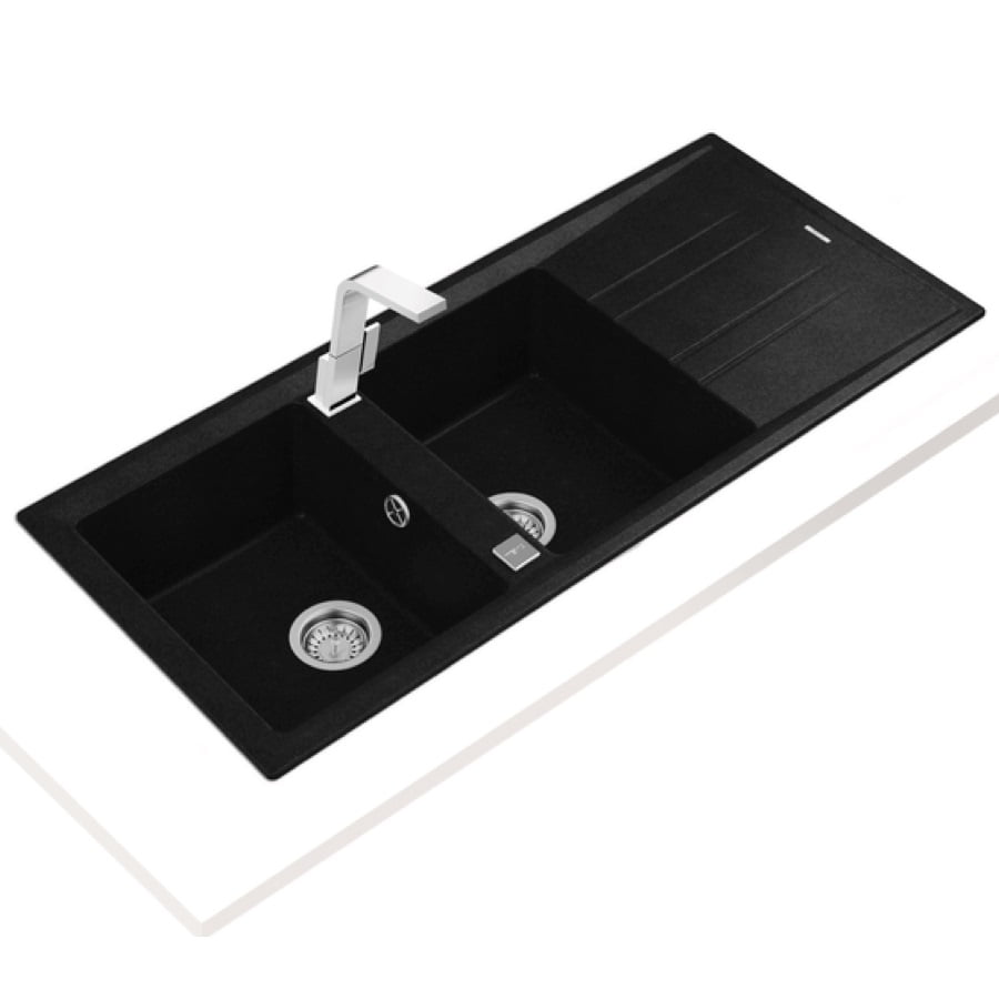 Chậu Đá TEKA STONE 80 B-TG 2B 1D (Black) - Ảnh 2