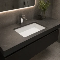 Chậu lavabo âm Bàn TOTO LW1556A#XW/TL516GV – Men CEFIONTECT, kèm giá đỡ - Ảnh 2