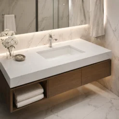 Chậu lavabo âm Bàn TOTO LW1556A#XW/TL516GV – Men CEFIONTECT, kèm giá đỡ - Ảnh 3