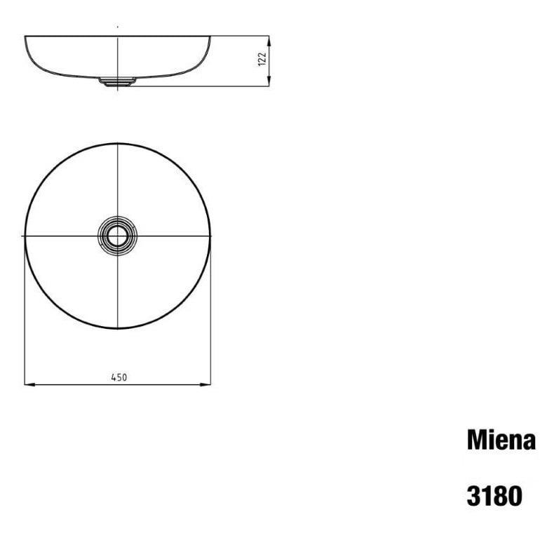 Chậu rửa mặt Kadewei Miena 3180/3904 - Made in Germany - Ảnh 4