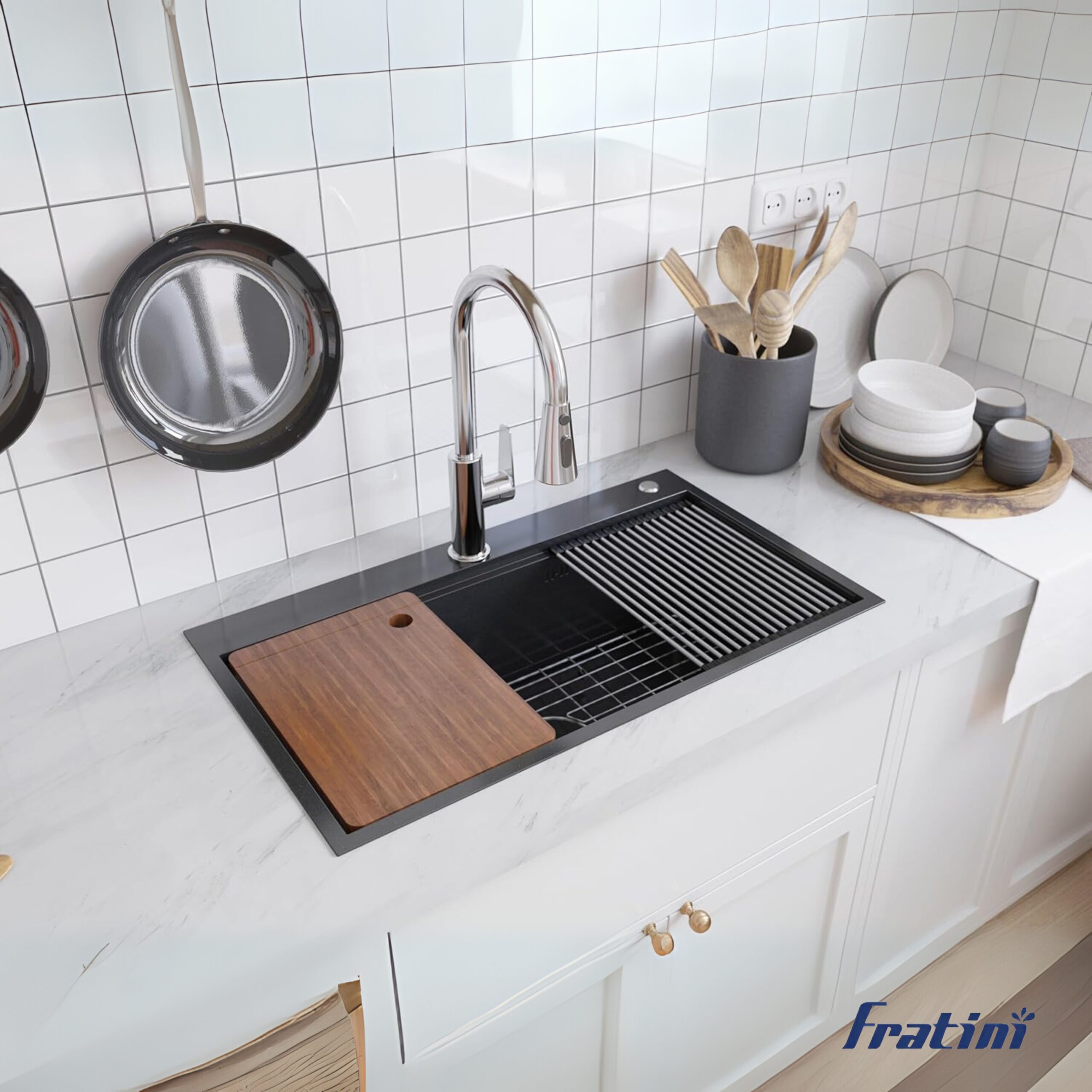 Chậu rửa bát Fratini Milano 1 hố model 390902077545GY