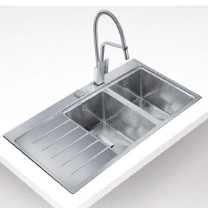 Chậu rửa bát Teka ZENIT R15 2B 1D RHD