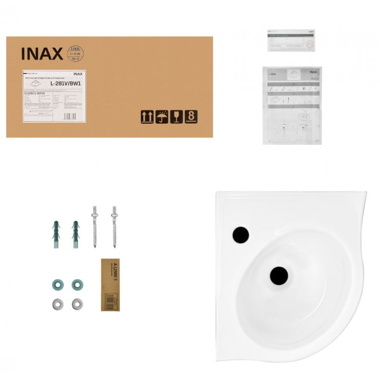 Chậu rửa mặt Inax L-281V - Ảnh 3