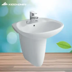 Chậu rửa mặt treo tường + chân lửng INAX L-284V/L-284VC