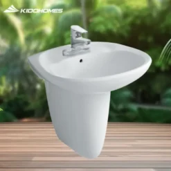 Chậu rửa mặt treo tường + chân lửng INAX L-284V/L-284VC