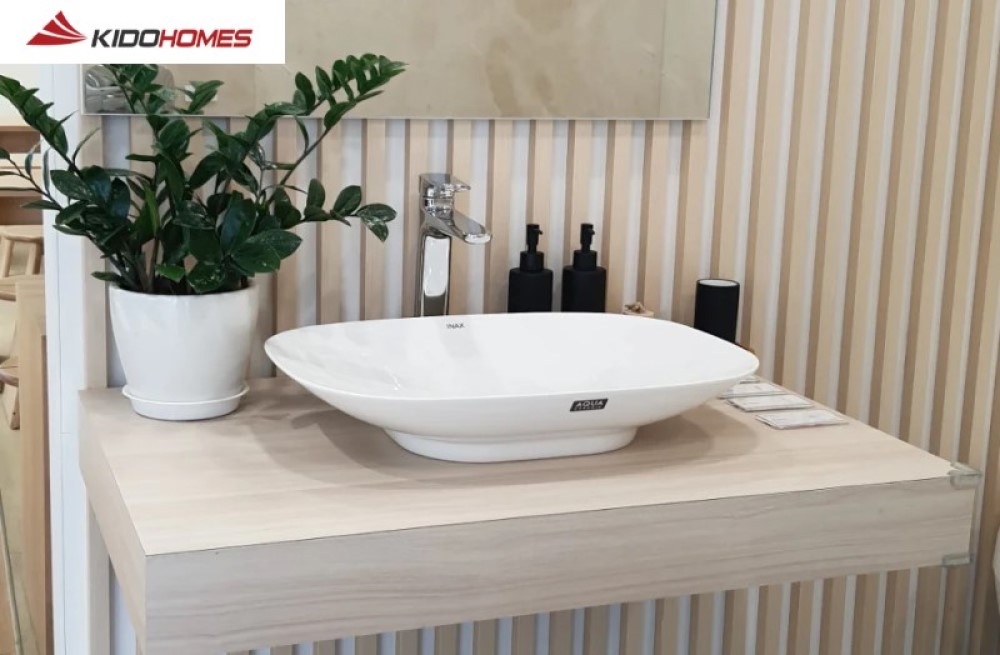 Chậu rửa mặt lavabo Inax cho phòng tắm phong cách