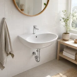 Chậu rửa mặt TOTO LT333C#XW treo tường - Thiết kế gọn gàng, không kèm chân lửng