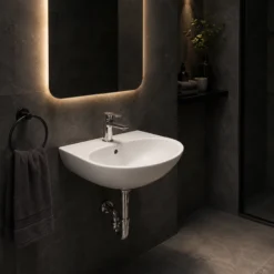 Chậu rửa mặt TOTO LT333C#XW treo tường - Thiết kế gọn gàng, không kèm chân lửng - Ảnh 4