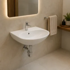 Chậu rửa mặt TOTO LT333C#XW treo tường - Thiết kế gọn gàng, không kèm chân lửng - Ảnh 5