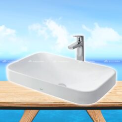 Chậu rửa mặt TOTO LT5715#XW đặt trên bàn