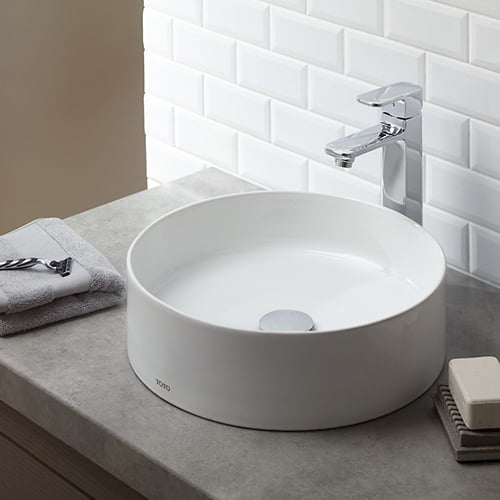 Chậu rửa mặt đặt bàn TOTO LW573JW/F