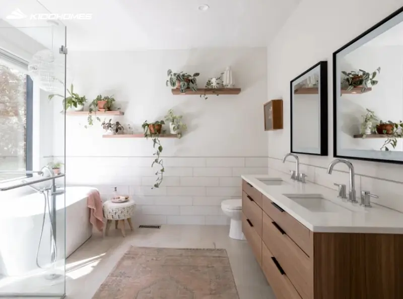 Bố cục phòng tắm Bắc Âu: tối ưu công năng trước thẩm mỹ