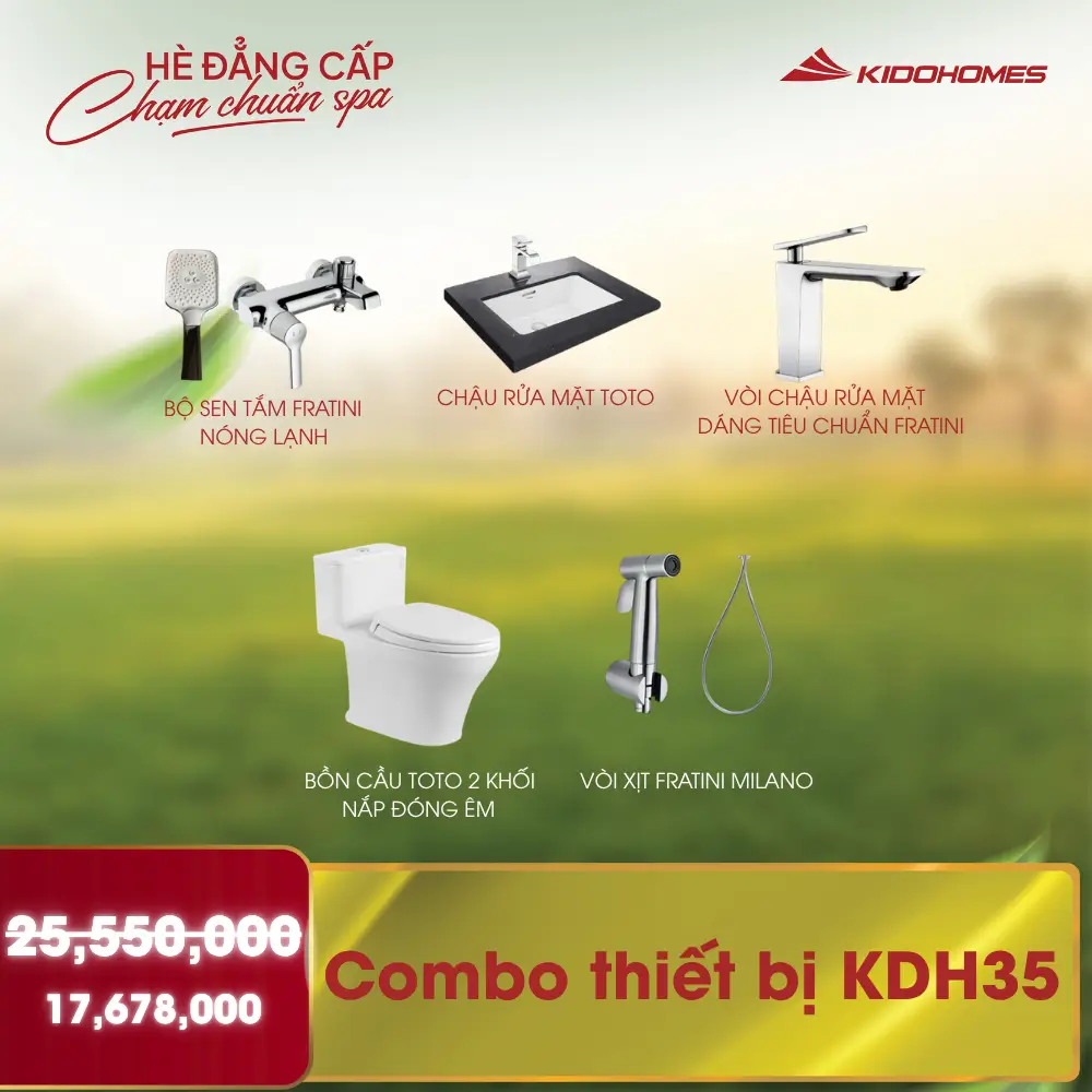 Combo thiết bị phòng tắm Kidohomes 35