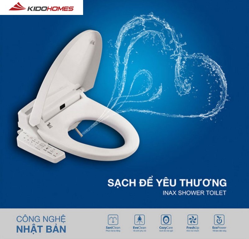 Đặc điểm của nắp bồn cầu thông minh Inax