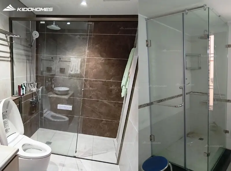 Hình ảnh công trình tắm đứng KIDOHOMES đã hoàn thiện cho khách hàng