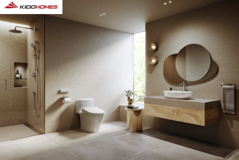 Diện tích phòng vệ sinh nhà biệt thự và nhà vườn từ 6-10m2