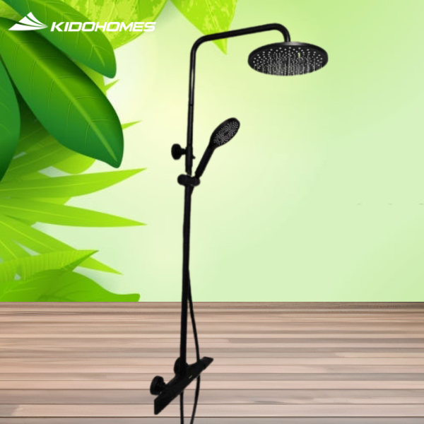 Sen cây tắm nhiệt độ Fratini Genoa Black model 39050325BK