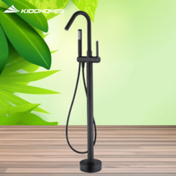 Vòi xả bồn tắm dáng cung Fratini Roma Black model 39050827BK