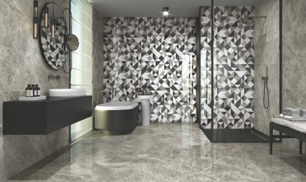 Gạch Trang trí nhập khẩu Tây Ban Nha 023445118YFGB3 Gray - Ảnh 2