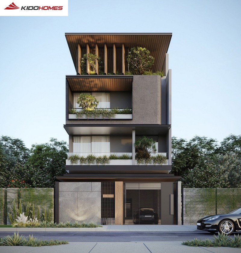 Gạch trang trí mặt tiền vân đá tự nhiên sang trọng