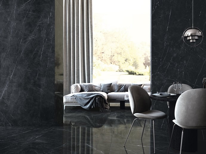 Gạch Vân đá tự nhiên nhập khẩu Tây Ban Nha 0434595120KT Black - Ảnh 3