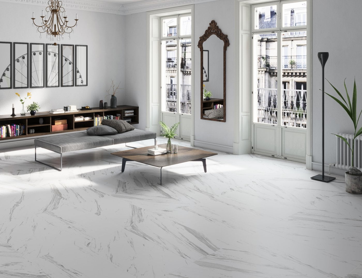Gạch vân đá Marble nhập khẩu Tây Ban Nha 0434595120OK Blanco - Ảnh 2