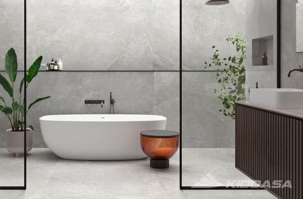 Gạch Vân đá tự nhiên nhập khẩu Tây Ban Nha 023440120YAMT Gray