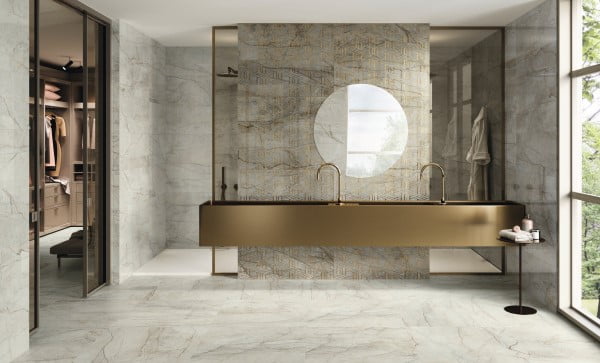 Gạch Vân đá tự nhiên nhập khẩu Tây Ban Nha 023445118YFGB2 Creamy - Ảnh 2