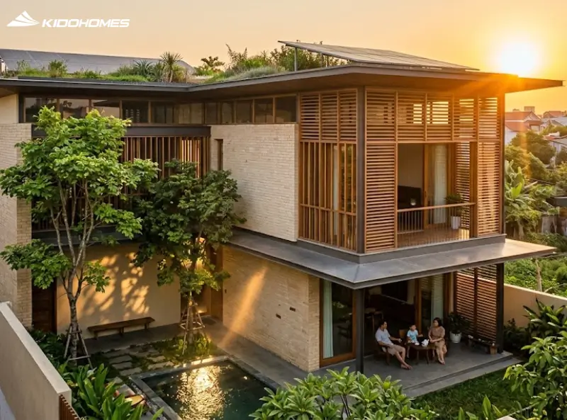 Giải pháp chống nóng cho nhà hướng Tây: Từ vật liệu đến thiết kế