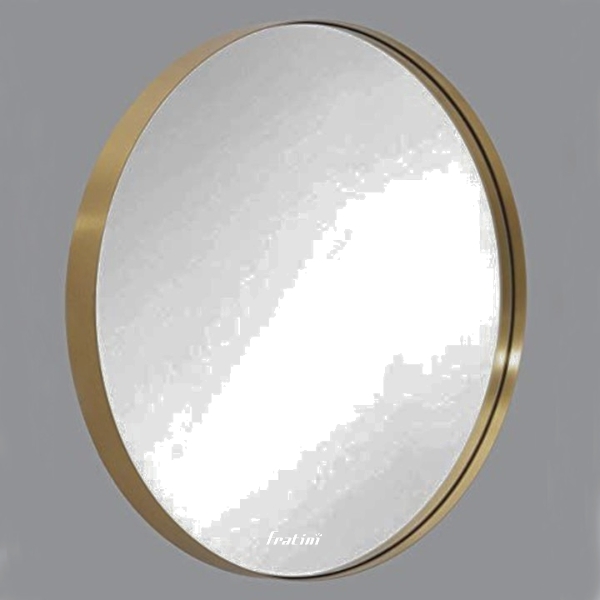 Gương khung inox sước mạ vàng 390617600 - Ảnh 2