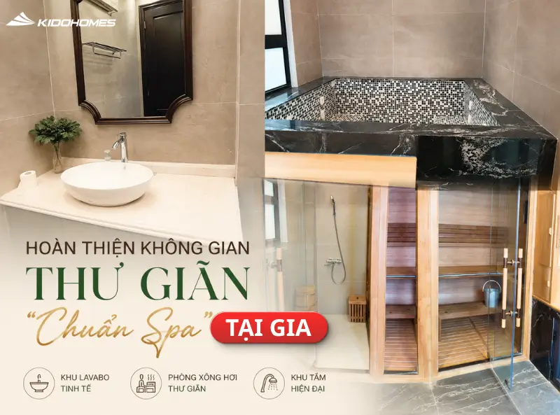 Hoàn thiện không gian thư giãn " CHUẨN SPA" tại gia cho gia chủ tại Hà Nội