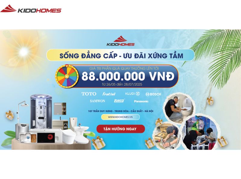 Hướng dẫn sử dụng thiết bị vệ sinh đúng cách – Giải pháp đồng hành bền vững từ Kidohomes