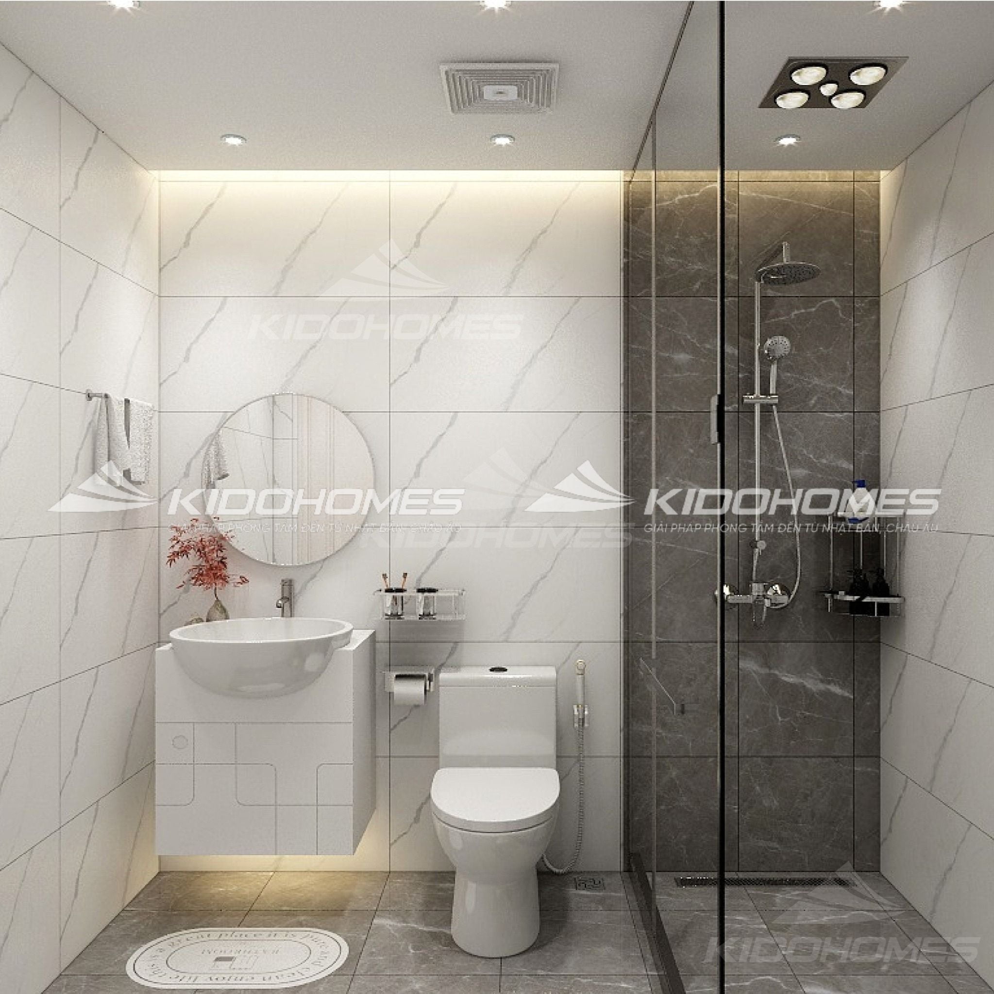 Mẫu phòng tắm theo phong cách Japan Basic