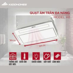 Quạt âm trần đa năng KOTTMANN K8