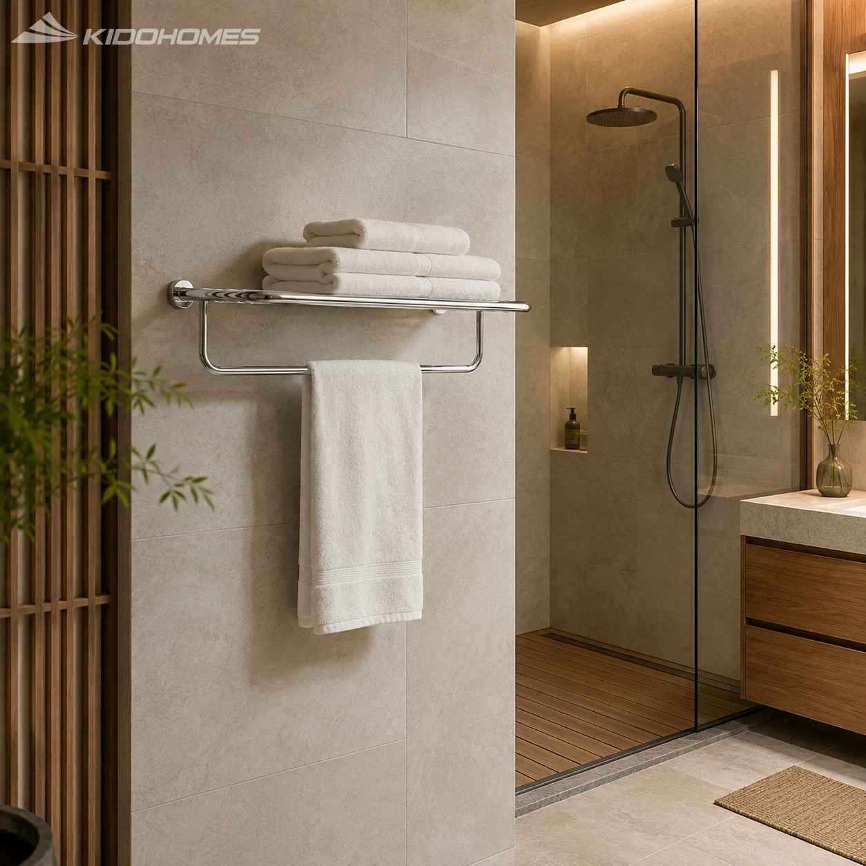Kệ để khăn TOTO YTS411BV 2 tầng - Tối ưu không gian lưu trữ trong phòng tắm - ảnh 1