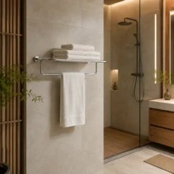 Kệ để khăn TOTO YTS411BV 2 tầng - Tối ưu không gian lưu trữ trong phòng tắm - Ảnh 2