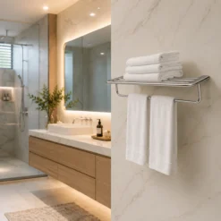Kệ để khăn TOTO YTS411BV 2 tầng - Tối ưu không gian lưu trữ trong phòng tắm - Ảnh 3